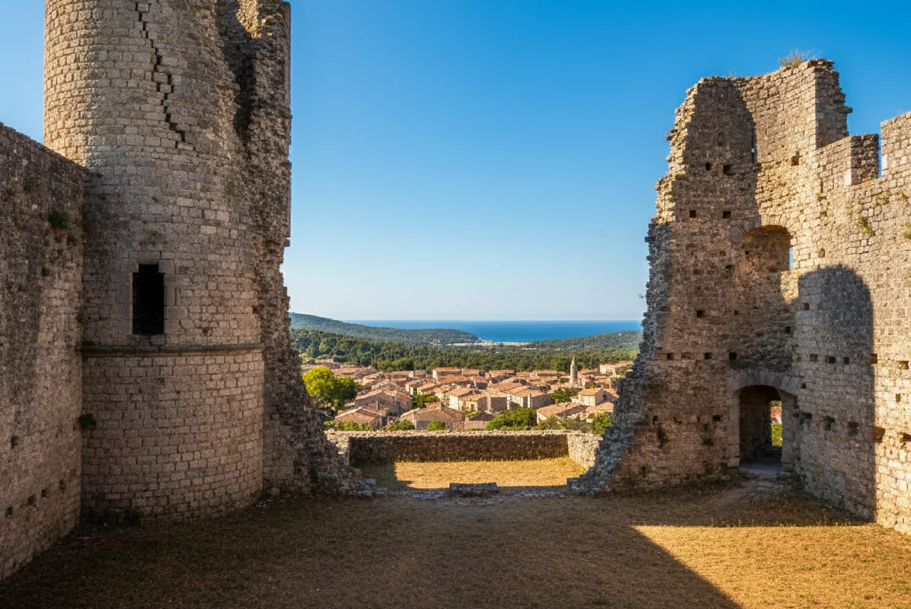 visite du château de Grimaud